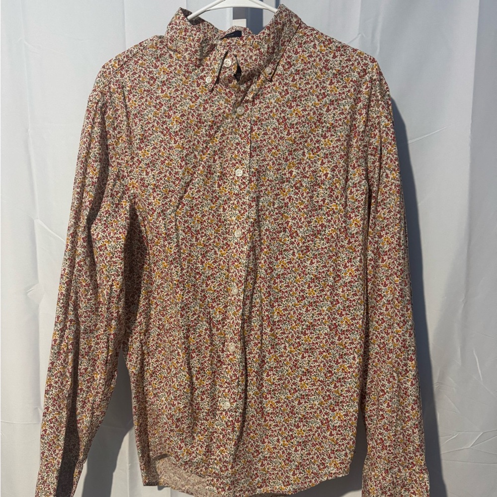 J. Crew Multicolor Floral Men’s Shirt Size L